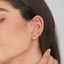 Load image into Gallery viewer, Gold Sparkle Crawler Single Earring