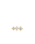 Gold Sparkle Crawler Single Earring