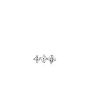 Silver Sparkle Crawler Single Earring