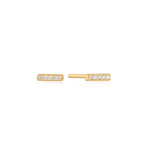 Load image into Gallery viewer, Glam Bar Stud Earrings - Gold