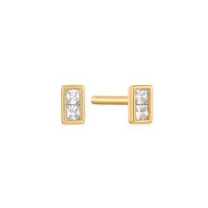 Gold Glam Mini Stud Earrings