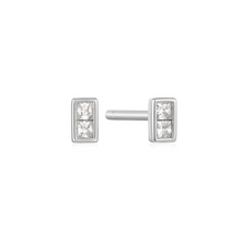Load image into Gallery viewer, Silver Glam Mini Stud Earrings