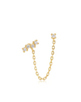 Gold Celestial Chain Single Earring