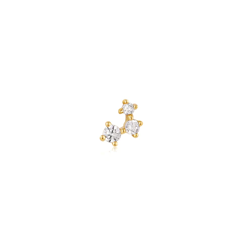 Gold Sparkle Galaxy Single Earring