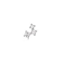 Load image into Gallery viewer, Silver Sparkle Galaxy Single Earring