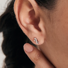Load image into Gallery viewer, Silver Sparkle Cluster Single Earring