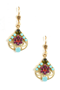 Spring Swarovski Bell Mosaic Earrings