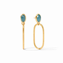 Load image into Gallery viewer, Ivy Statement Earring - Peacock Blue