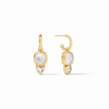 Load image into Gallery viewer, Aquitaine Duo Hoop &amp; Charm Earring
