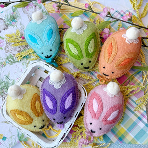 Easter Egg Bunny Ornaments