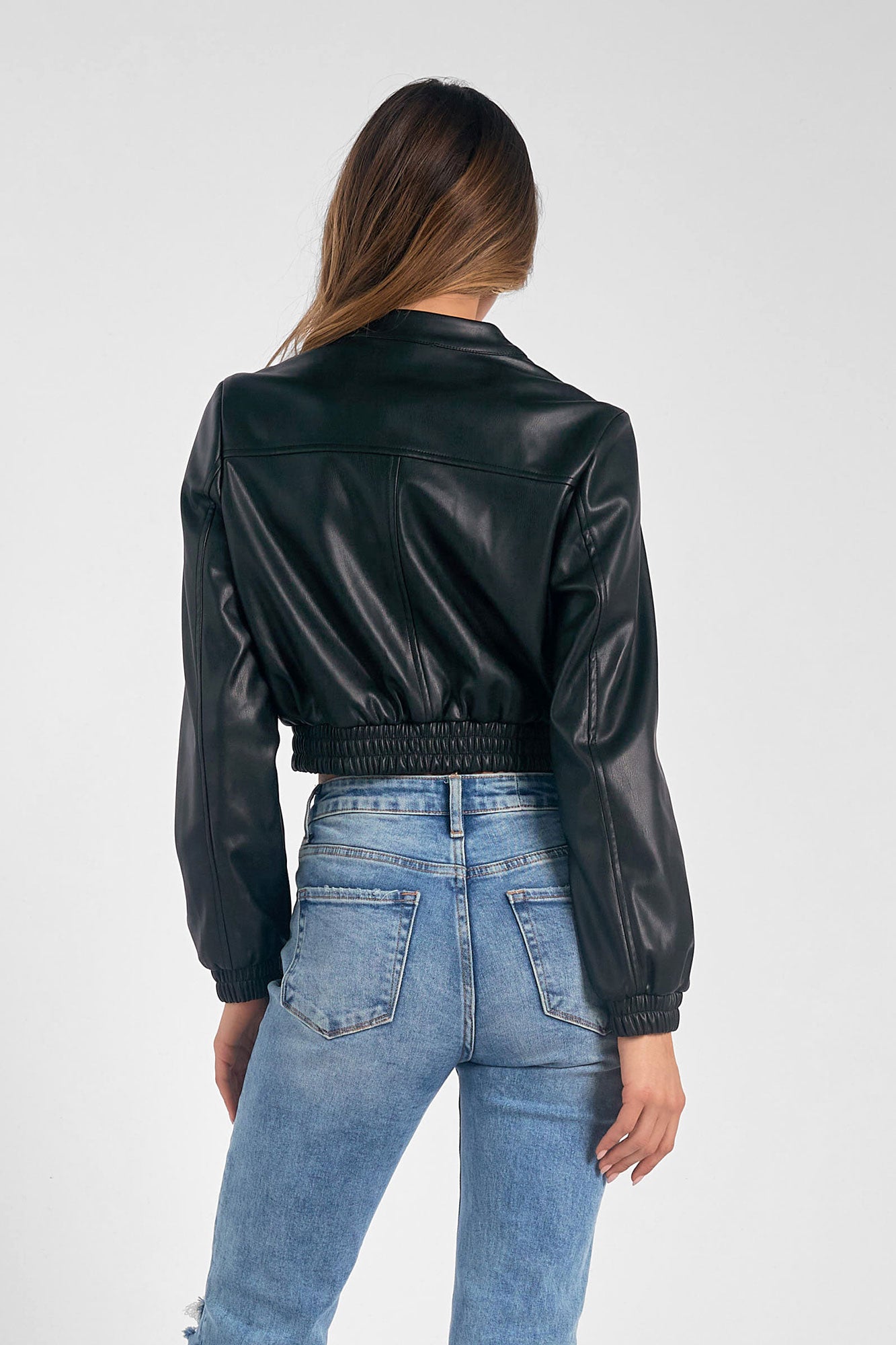 Cropped Bomber Jacket