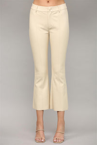 Faux Leather Flare Pant