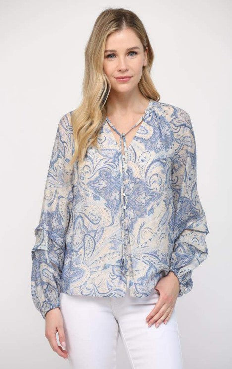 Paisly Button Longsleeve