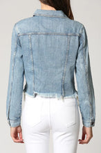Load image into Gallery viewer, Rebel Classic Cropped Jean Jacket