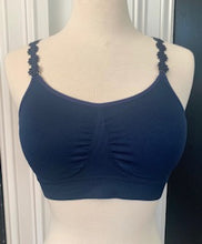 Load image into Gallery viewer, Navy Strap-Its Bra