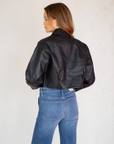 Evolving Vegan Leather Crop Shacket