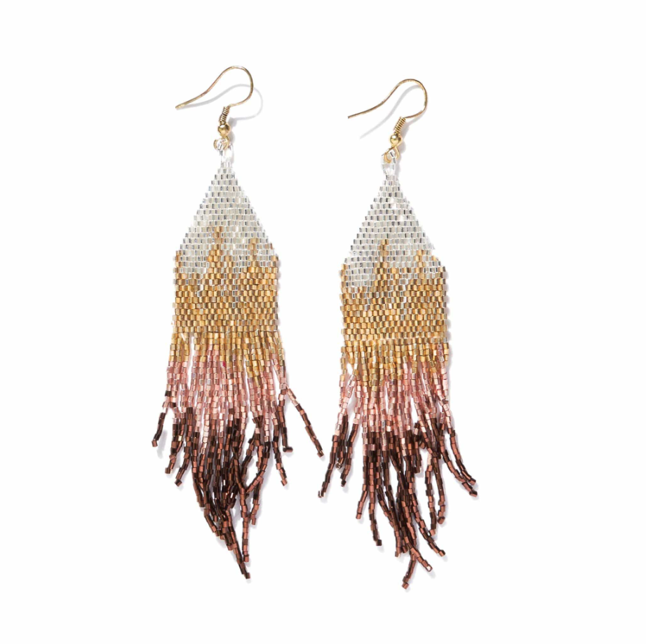Claire Mixed Metals Fringe Earrings