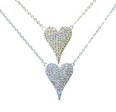 Medium 1.75" Pave Heart