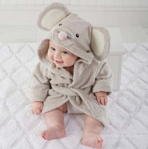 Mouse Baby Bath Robe