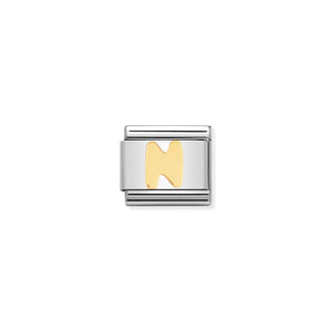 Composable Classic 18k Gold Letter N