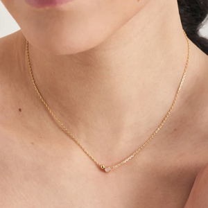Gold Orb Rose Quartz Pendant Necklace