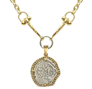 Gold Molat Coin Pendant Necklace