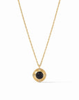 Astor Solitaire Necklace - Black