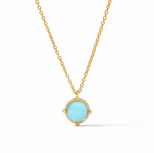 Load image into Gallery viewer, Honeybee Solitaire Necklace - Capri Blue
