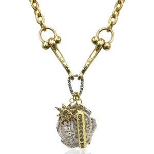 Gold Cluster Molat Horsebit Necklace
