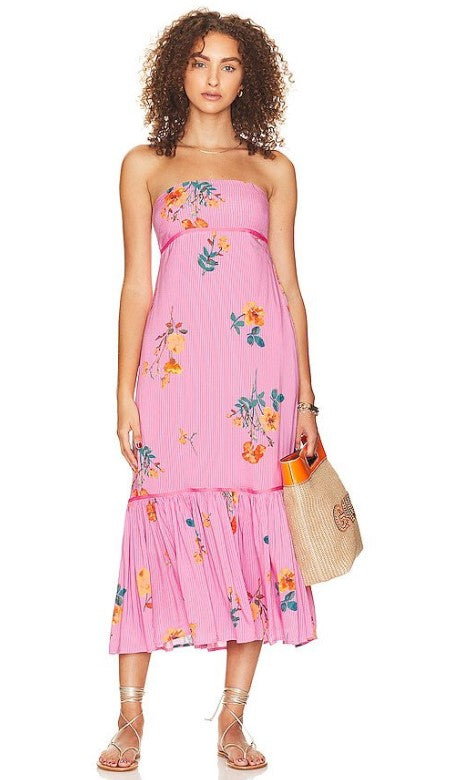 Grapefruit Rosie Posie Midi Dress