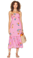 Load image into Gallery viewer, Grapefruit Rosie Posie Midi Dress