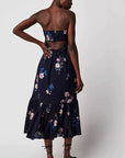 Midnight Rosie Posie Midi Dress