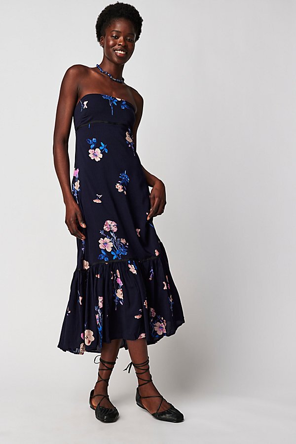 Midnight Rosie Posie Midi Dress