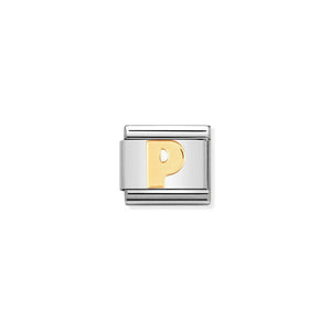 Composable Classic 18k Gold Letter P