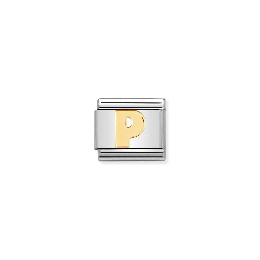 Composable Classic 18k Gold Letter P