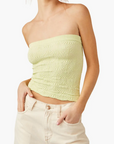 Love Letter Tube Top - Shadow Lime