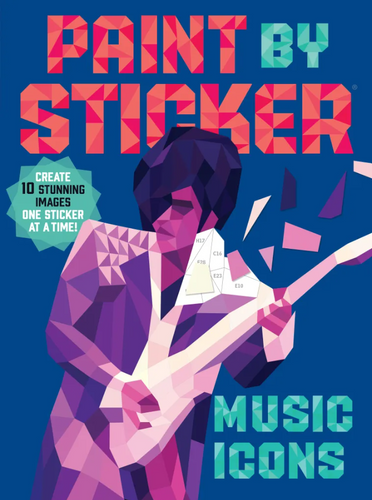 Paint By Stickers Book - Music Icons