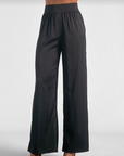 Black Satin Pants