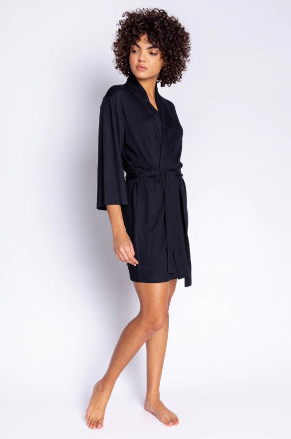 Black Reloved Lounge Robe