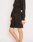 Black Cable Knit Robe