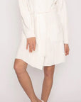 White Cable Knit Robe