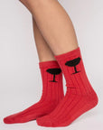 Rise & Wine Knit Socks