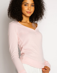 Pointelle Hearts Long Sleeve Top