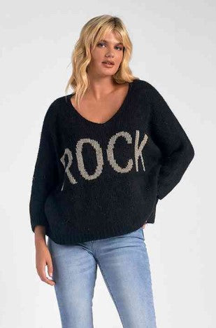 Rock V-neck Sweater