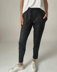 Coated Zip Jogger Pants