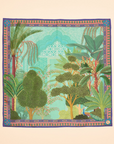 100% Silk Secret Paradise Square - Aqua