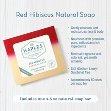 Cargar imagen en el visor de la galería, Natural Soap Bar - Red Hibiscus