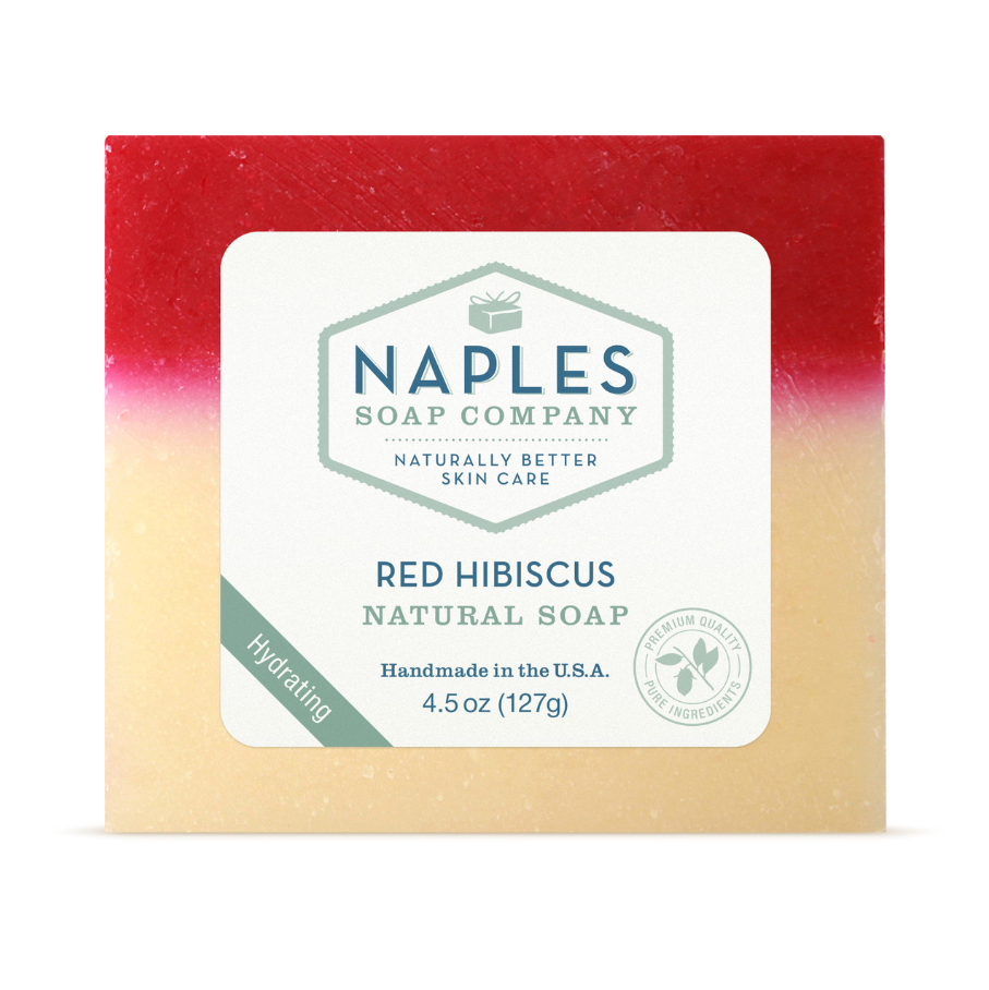 Natural Soap Bar - Red Hibiscus