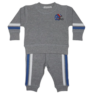 French Tery Sweat Suit - Football Stripe