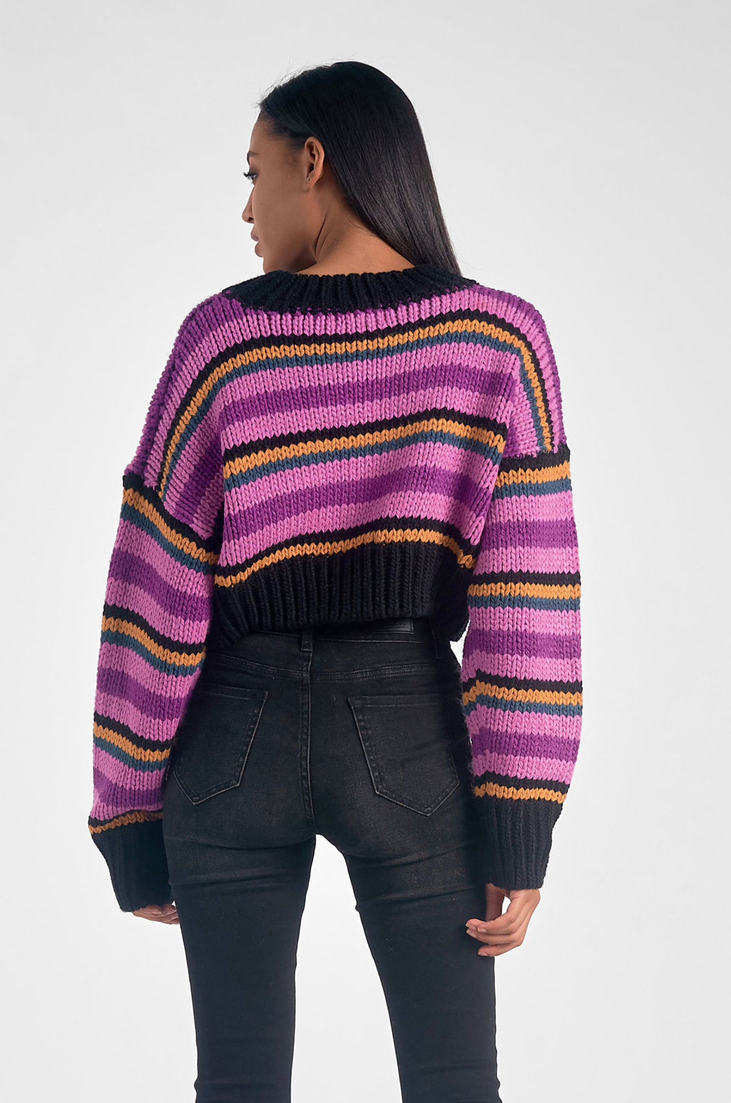 Cropped Crewneck Sweater